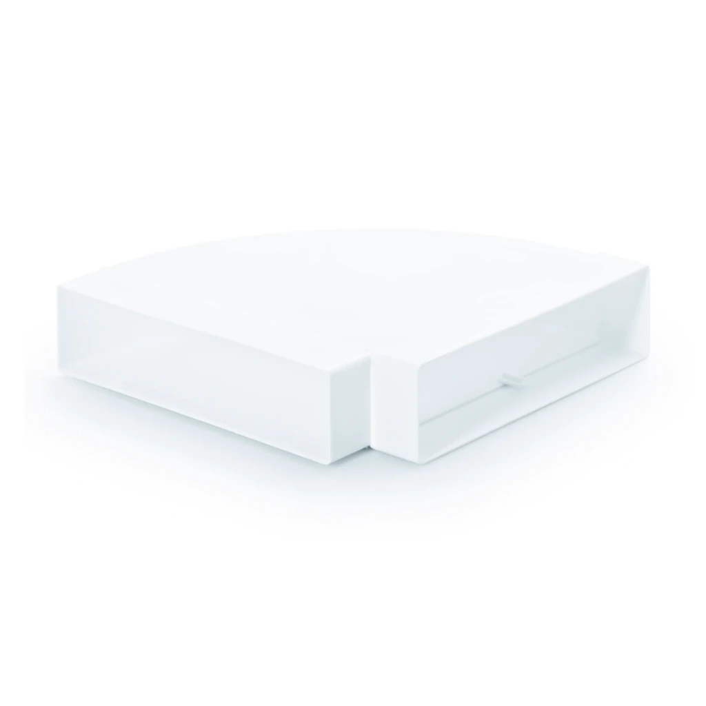 [75434-Weiss] NABER T-RBH 1 System 125 Breitkanalrohrbogen, weiss / AVITANA QUADRO Slim-7545